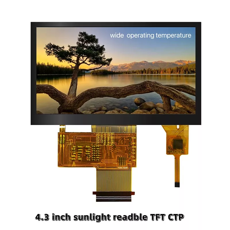 Mô -đun TFT nhiệt độ rộng 4,3 inch với màn hình cảm ứng